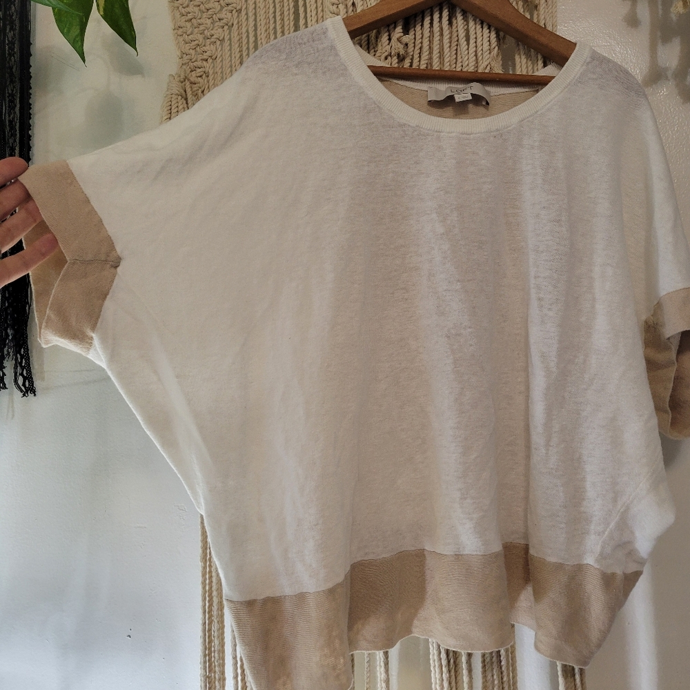 Loft Batwing Linen Cotton Shirt - Size Small - Picture 4 of 6